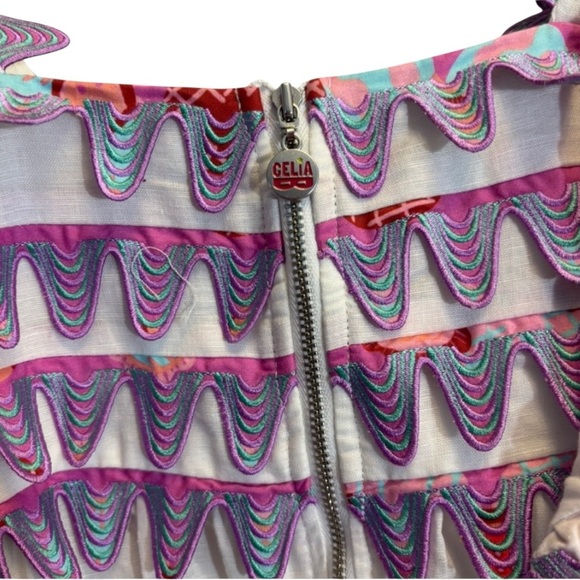 NWT CeliaB Kelly Dress Linen Blend L - Picture 6 of 8